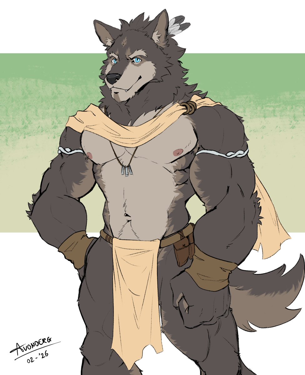 AvonDerg's tweet photo. Been a while since I posted something so have some more art of my (were)wolf boy https://t.co/ptp6QLCuM8