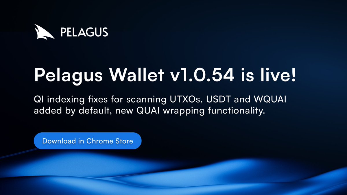 Pelagus Wallet ⛵ tweet media