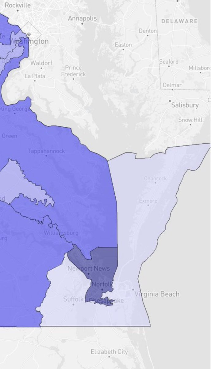 Why couldn’t they have made two medium-blue districts instead of one deep-blue and one light-blue district, you ask?

Why, because a 78 year old politician who has been in Congress since 1993 didn’t want his district to change.