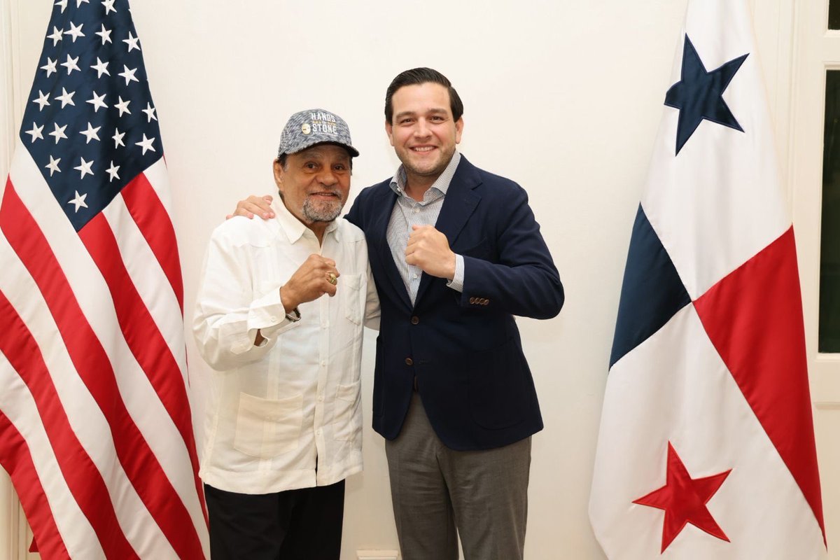 Hoy dimos la bienvenida a la leyenda panameña Roberto “Manos de Piedra” Durán. Campeón en cuatro divisiones e ícono del boxeo. La historia de Durán refleja el talento, la disciplina y la determinación que inspiran a personas tanto en Estados Unidos como en Panamá.