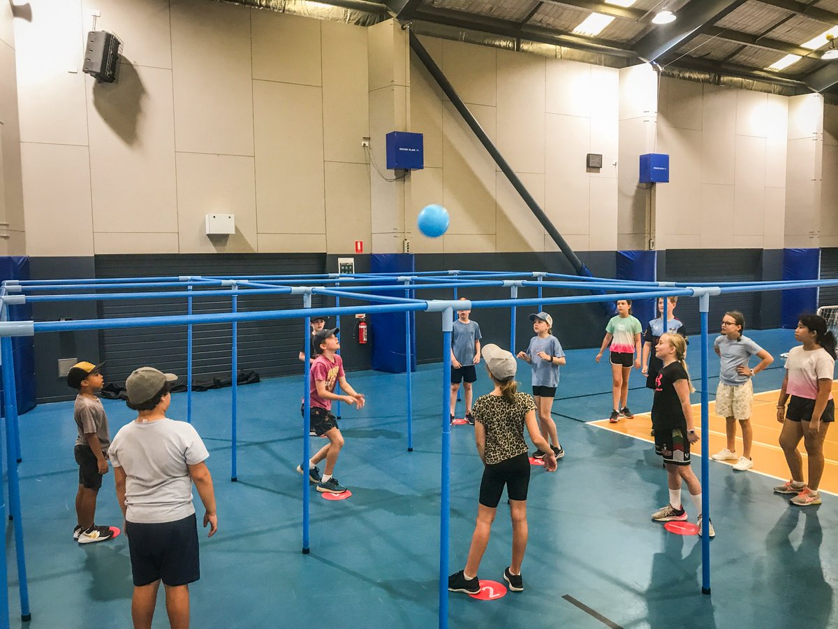 9squareintheair's tweet image. PE Class is a blast with 9 Square in the Air! #9squareintheair #9square #ninesquare #physed #groupgames