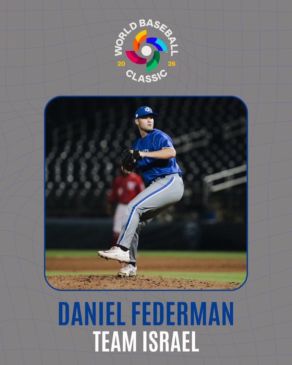 🚨 Daniel Federman (<a href="/FedermanDaniel/">daniel federman</a>) has been selected to play for Team Israel in the 2026 World Baseball Classic. 🇮🇱🌏

<a href="/CanesBaseball/">Miami Hurricanes Baseball</a> <a href="/ILBaseball/">Israel Baseball 🇮🇱⚾️</a> <a href="/WBCBaseball/">World Baseball Classic</a> #WBC #TeamIsrael #MLB