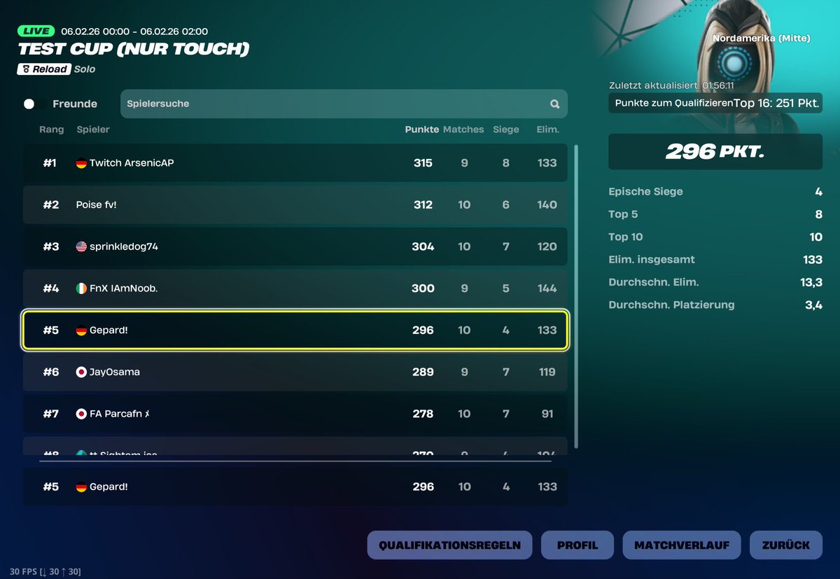 Qualed NAC Mobile Reload Cup 
 
+$100 (not playing finals, too late)