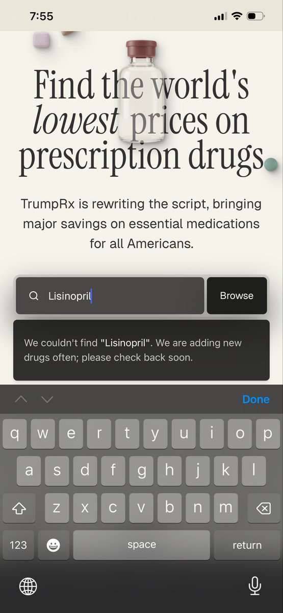 MrZachWagner's tweet image. Pharmacist here. This is literally shit. Actually just goodrx and almost only on brand name drugs, many of which have much cheaper generics. Doesn’t even cover some of the most basic drugs seems daily