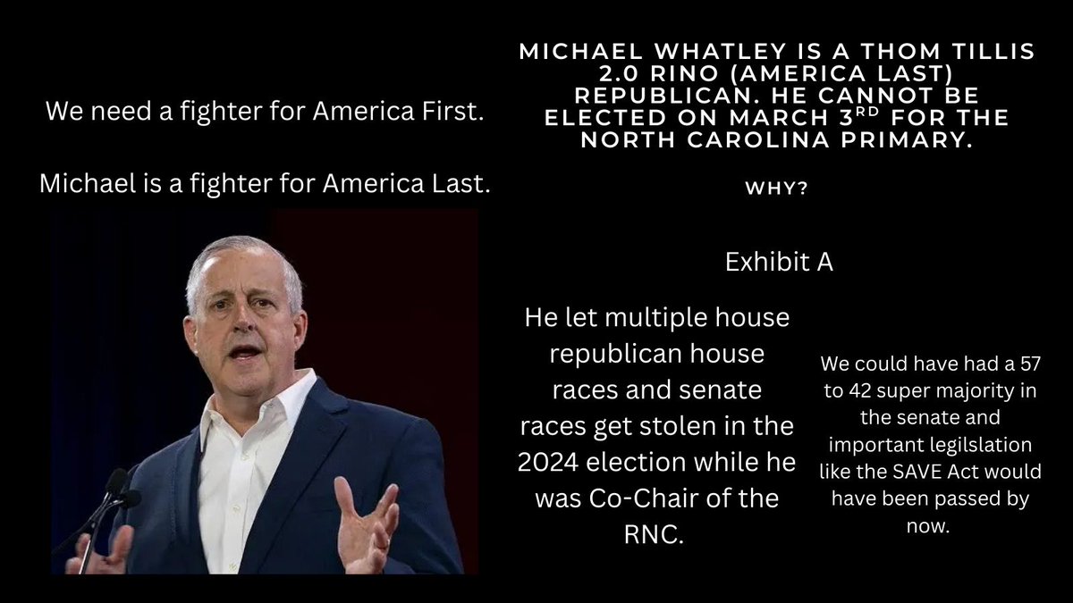 MattZimmerman26's tweet image. I am gonna keep posting how bad Whatley of a candidate is for NC Senate. Thousands of people are now calling for Whatley to drop out of the race because he is worse than Thom Tillis. 

He's a rino when he won't even remove a convicted pedophile from his NC 1 district position.…