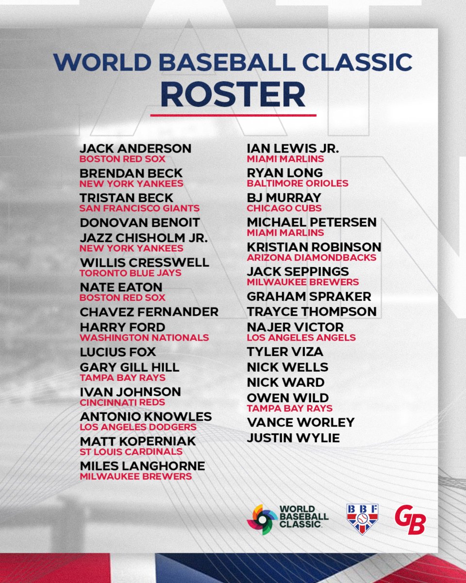SEND HIM VICTORIOUS 🇬🇧🦁

We are proud to present the Great Britain Baseball Roster for the 2026 <a href="/WBCBaseball/">World Baseball Classic</a>: britishbaseball.org.uk/?p=3670 #AllInGB🇬🇧