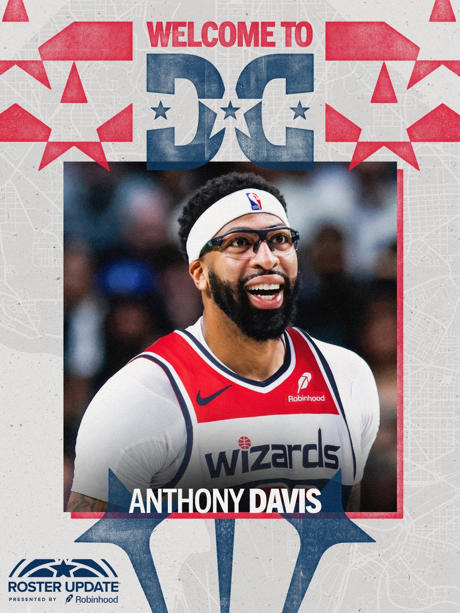 Welcome to D.C., <a href="/AntDavis23/">Anthony Davis</a> 🧙‍♂️

#ForTheDistrict | <a href="/RobinhoodApp/">Robinhood</a>