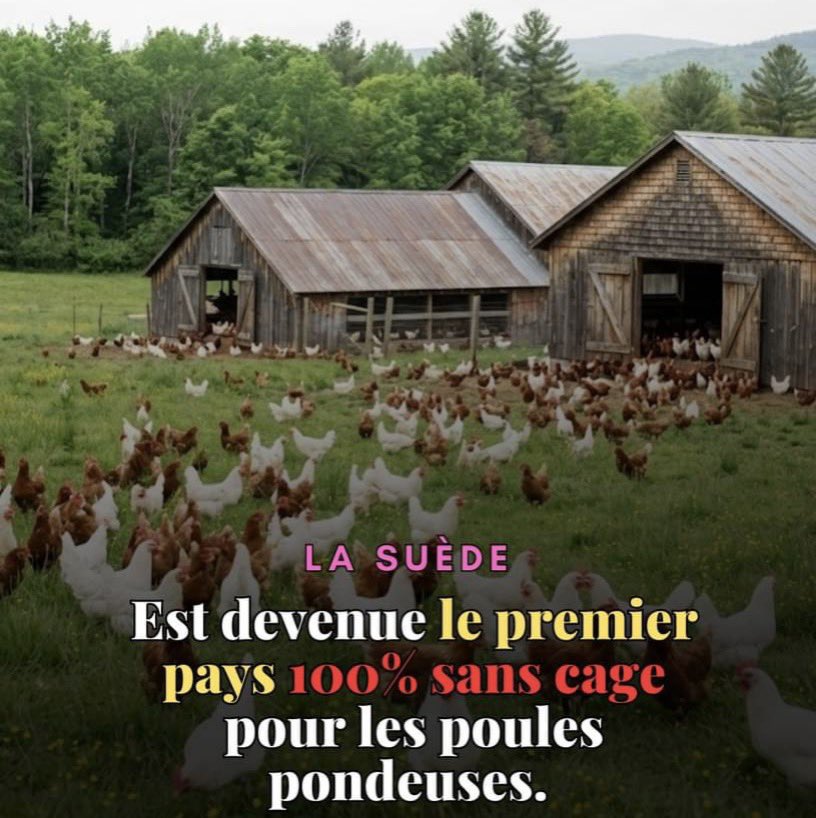 Et si un simple choix au supermarché pouvait changer des millions de vies ? La Suède en a fourni un exemple.
Sans nouvelle loi spécifique interdisant toutes les cages, les consommateurs ont progressivement privilégié les œufs de poules élevées hors cage. En réponse, les
