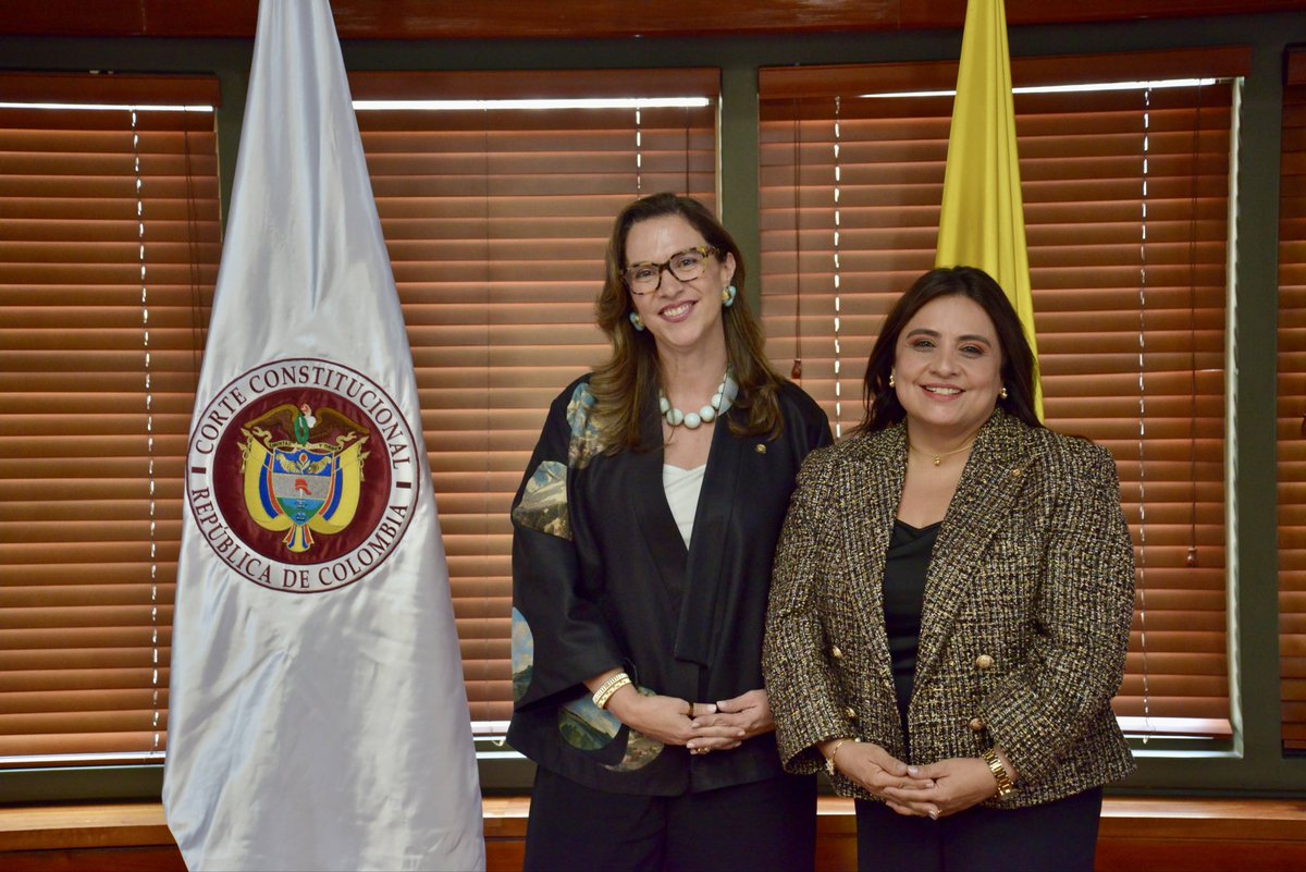 CConstitucional's tweet photo. #LaCorteInforma | Corte Constitucional elige a su presidenta y vicepresidenta para el año 2026

La nueva presidenta es la magistrada Paola Andrea Meneses Mosquera y como vicepresidenta fue elegida la magistrada Natalia Ángel Cabo. 

Boletín: https://t.co/yacrhZDNLz https://t.co/aO2H4AigK8