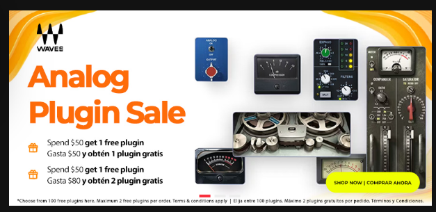 _plugins's tweet image. |ılılılılıWAVESlıılılılı|
Analog Plugin Sale

$50 = 1 FREE plug-in
$80 = 2 FREE plug-ins

ONLY
   AT
PLGNS.com/waves

IMPROVE UR
MUSIC SET
WITH PRO
QUALITY
ANALOG
PLUG-INS

(Where?)

AT PLGNS
[       ♾      ]️

@WavesAudioLtd 
#analogplugin
#audio
#plugins

FOLLOW
PLGNS