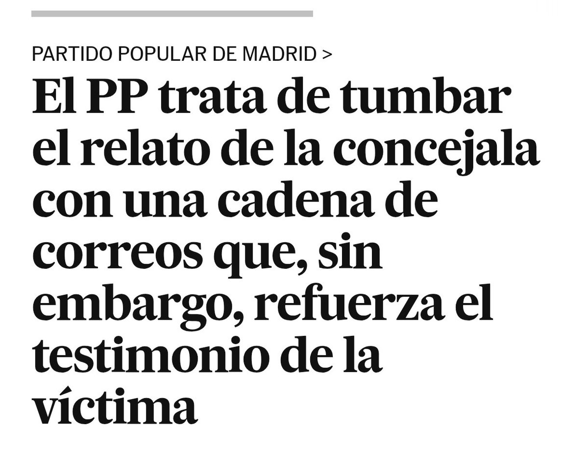 Reconocen un acoso “de manual” y le exigen silencio. Y cuando la víctima habla, filtran su identidad para rematarla y revictimizarla.

Es un escándalo gravísimo. El PP lo sabía, lo tapó, es cómplice y se hunde en su propia mentira.

A todas las mujeres: no hagáis caso a quienes