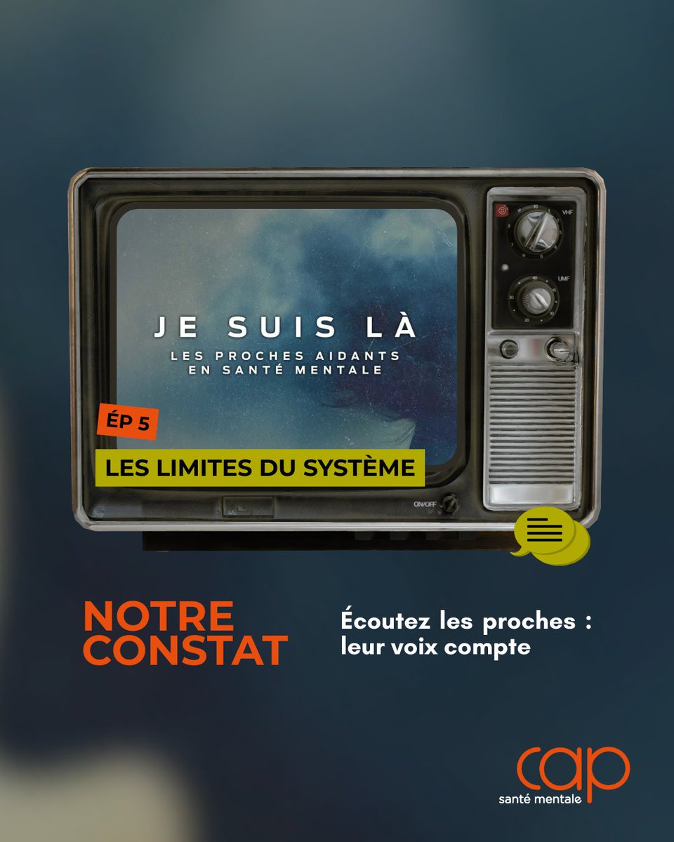 CAP_SMQ's tweet photo. Merci aux proches qui ont généreusement partagé leur difficile réalité dans ce 5e épisode de la série Je suis là. Leur message est percutant : le système s'appuie sur nous, mais nous traite mal et ne nous informe pas.

👉 Des ressources sont disponibles : https://t.co/GOUCrMY9T3 https://t.co/bJEGxoOHmx