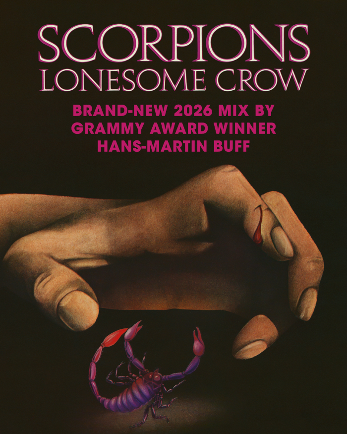 scorpions's tweet photo. Celebrating 60 years of Scorpions, Lonesome Crow returns in a new 2026 mix from the original Conny Plank master tapes, remixed by Grammy winner Hans-Martin Buff. Limited transparent vinyl &amp; digi CD. Pre-order: https://t.co/fCZYCDOoSz https://t.co/4BoNu99Udn