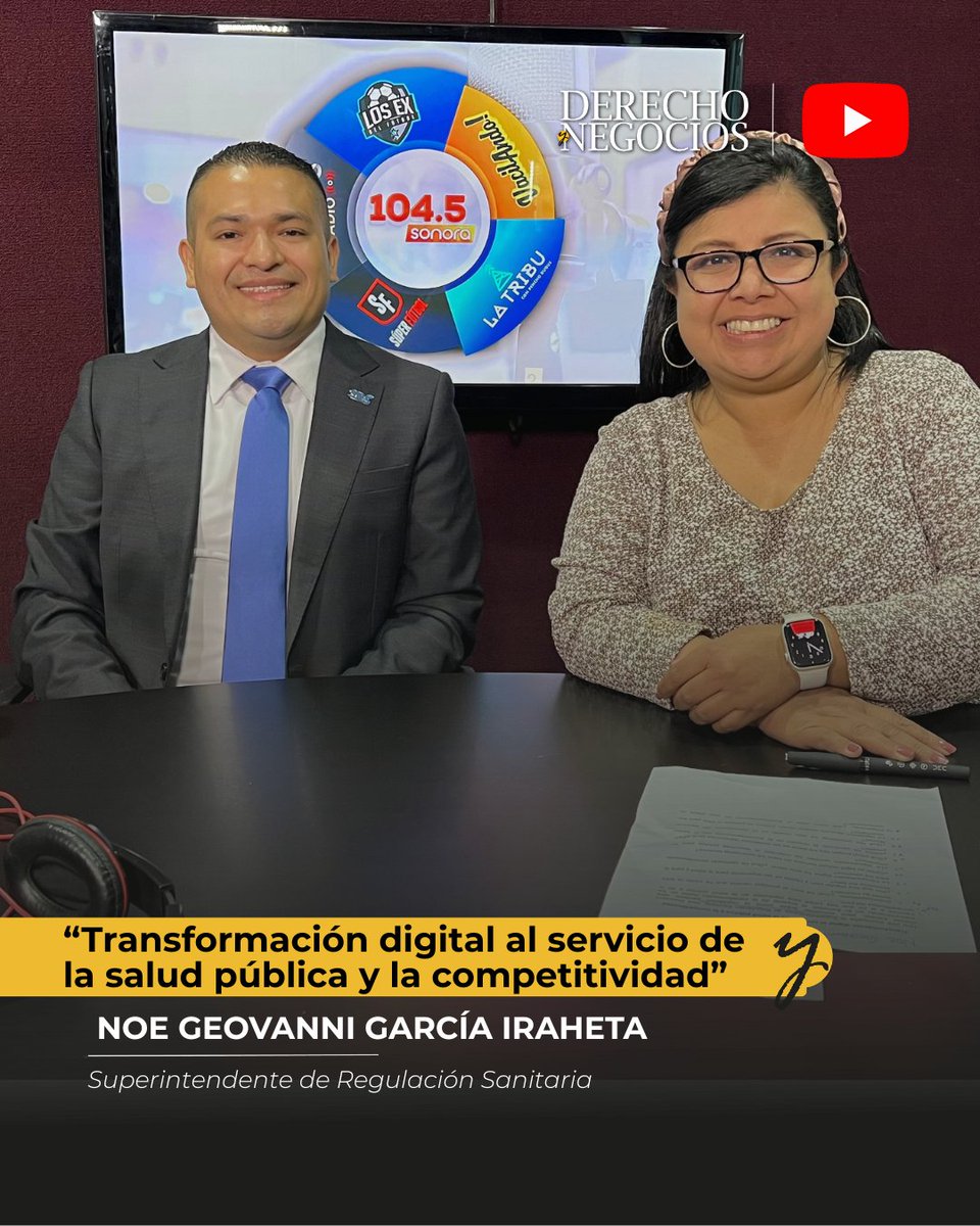 RevistaDyN's tweet photo. Compartimos la grabación de la entrevista realizada al  Superintendente de Regulación Sanitaria, @Noegeovannig, quien abordó el tema: Transformación digital al servicio de la salud pública y la competitividad.

Parte de nuestra entrevista en Sonora FM 104.5 🎧 https://t.co/eRQkftERn5
