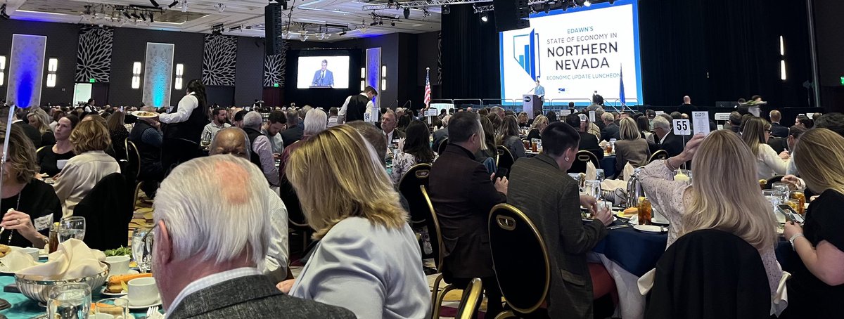 Huge turn out today at ⁦⁦<a href="/EDAWNReno/">EDAWN</a>⁩ State of the Economy meeting.
