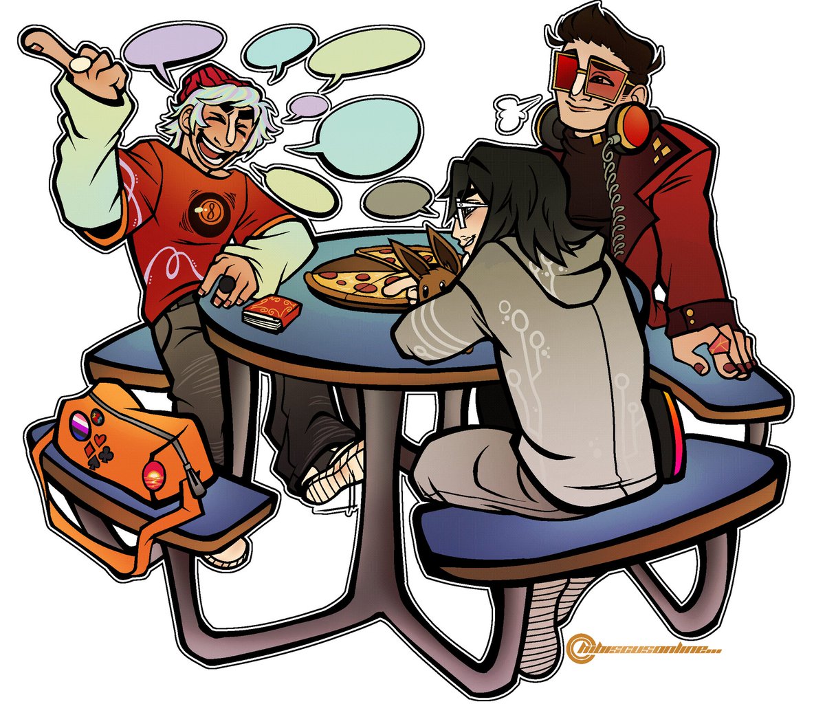 TabletTop Game comm by my friend @/hibiscus0nline on Instagram! 🎲✏️♟️

My homos <3

#dateeverything #yumetwt #diceplay