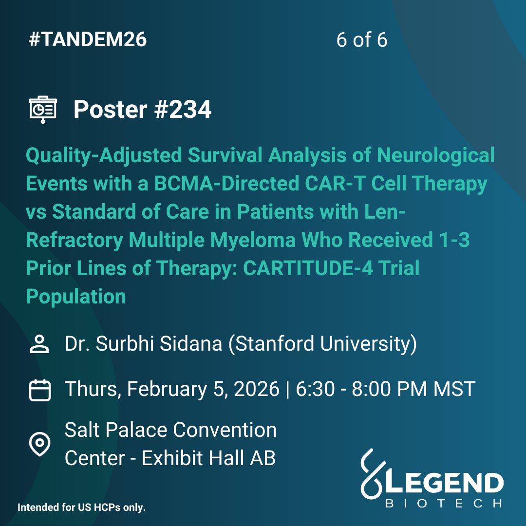 Legend Biotech Medical Affairs tweet media