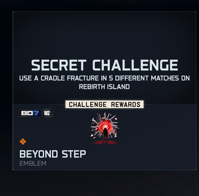 One of the new Rebirth Winter Secret Challenges