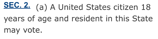 FALSE! A citizenship requirement for voting in state elections is literally in California’s constitution (check out Article II, section 2).

The Press Secretary should do some reading and research before pushing misinformation.

Here, we made it easy for you.