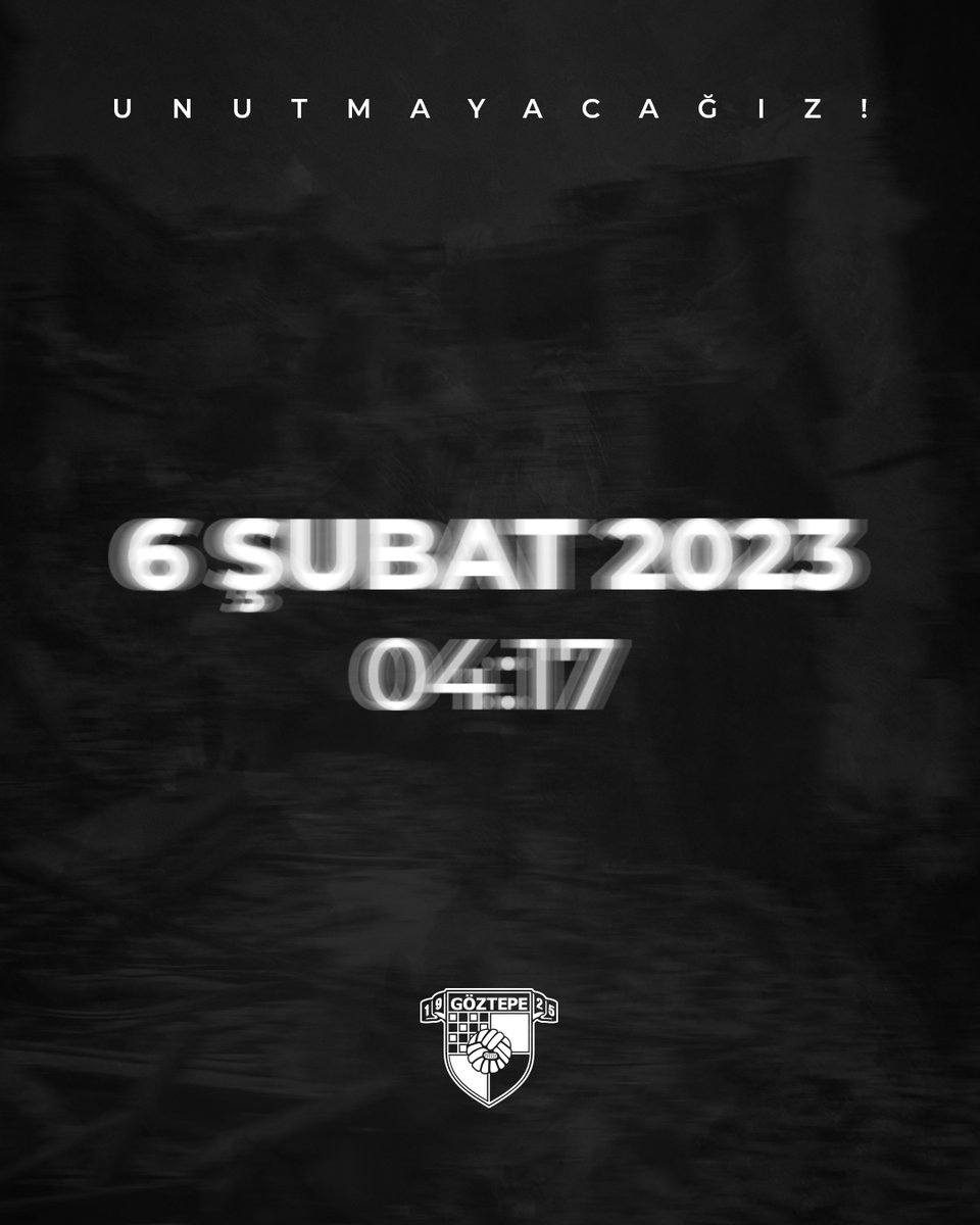 Goztepe's tweet image. Unutmayacağız! 6 Şubat depreminde kaybettiğimiz vatandaşlarımızı rahmetle anıyoruz.

#6Şubat2023