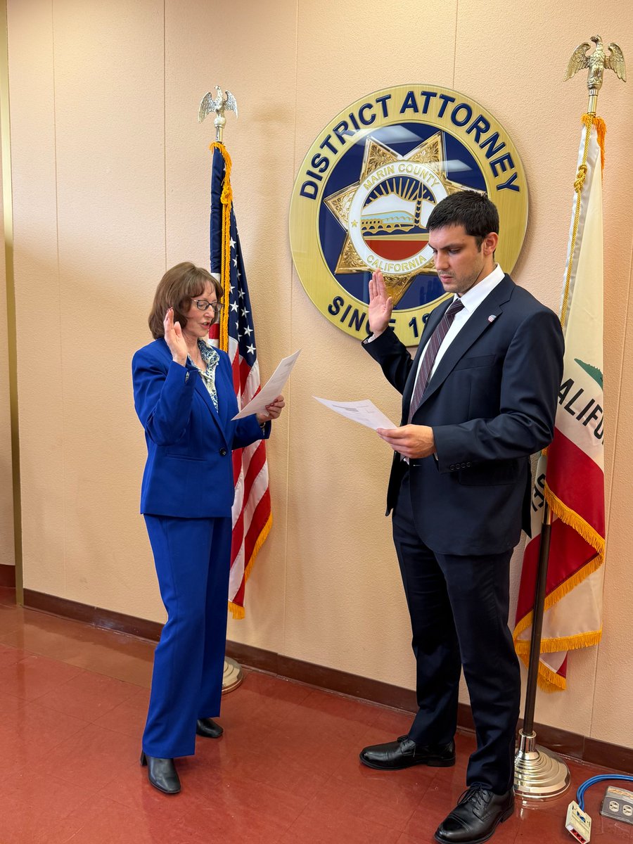 Please join us in welcoming two outstanding new members to the Marin County District Attorney’s Office!

Jenna – Inspector.

We’re thrilled to have Jenna join our Bureau of Investigations. Jenna brings years of seasoned investigative experience, specializing in electronic