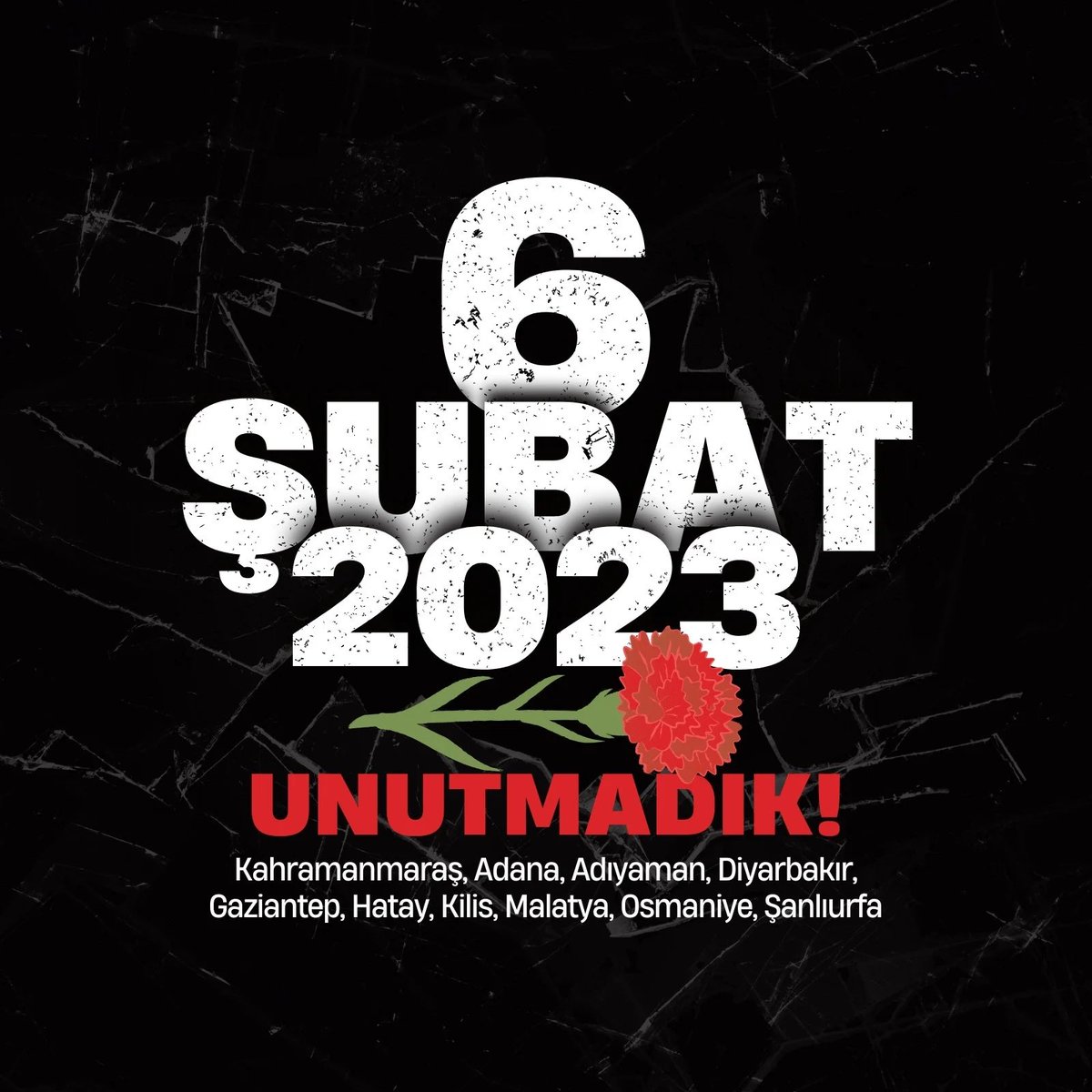 Unutmadık, unutmayacağız.. 

#6Şubat2023