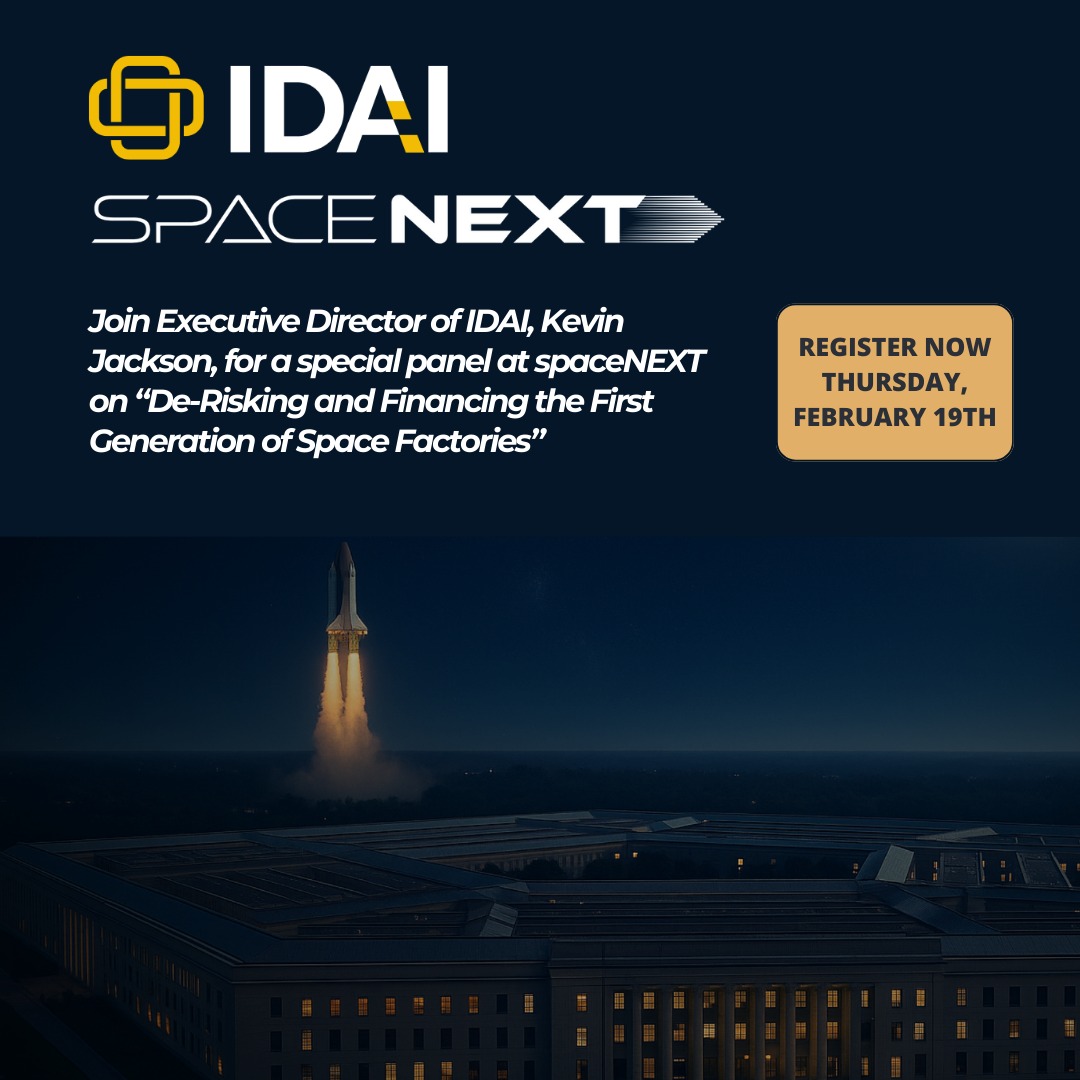 IDAI_Global's tweet image. This year, #IDAI will be at #spaceNEXT, the global gathering for visionaries shaping the new space economy!

Join Executive Director @Kevin_Jackson, who will be moderating the panel on “De-Risking and Financing the First Generation of Space Factories" 

Register here:
