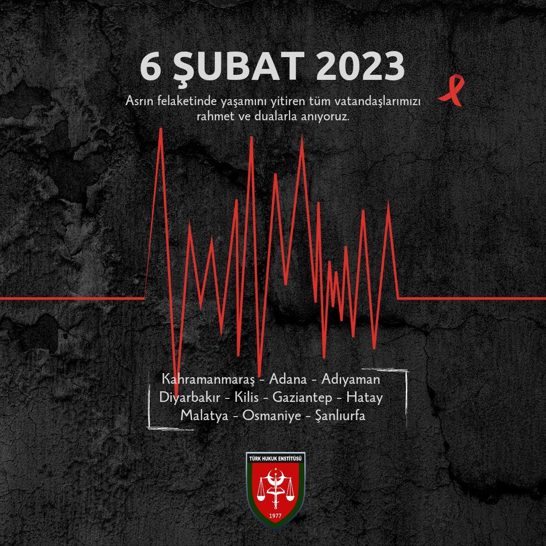 Asrın felaketinde yaşamını yitiren tüm vatandaşlarımızı rahmet ve dualarla anıyoruz.
#6subat2023
