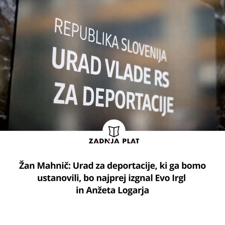 "Oba imata zaradi nedržavotvornih dejanj status persona non grata." #mahnič #logar #irgl #deportacije #volitve #populizem