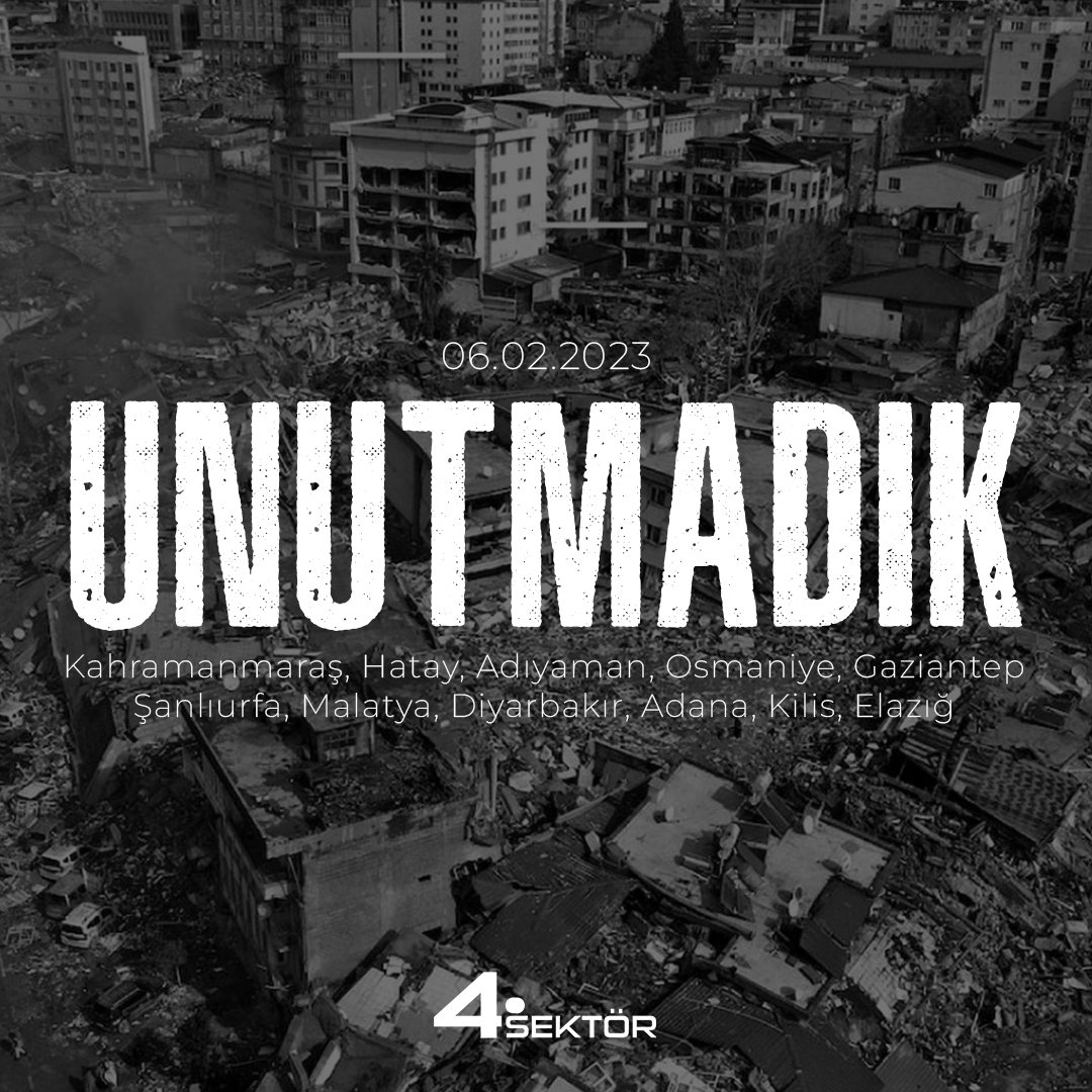 Ülkemizi derinden sarsan 6 Şubat'ı unutmadık, unutmayacağız ve unutturmayacağız.

Büyük felakette hayatını kaybeden vatandaşlarımıza Allah'tan rahmet, yakınlarına başsağlığı diliyoruz.
