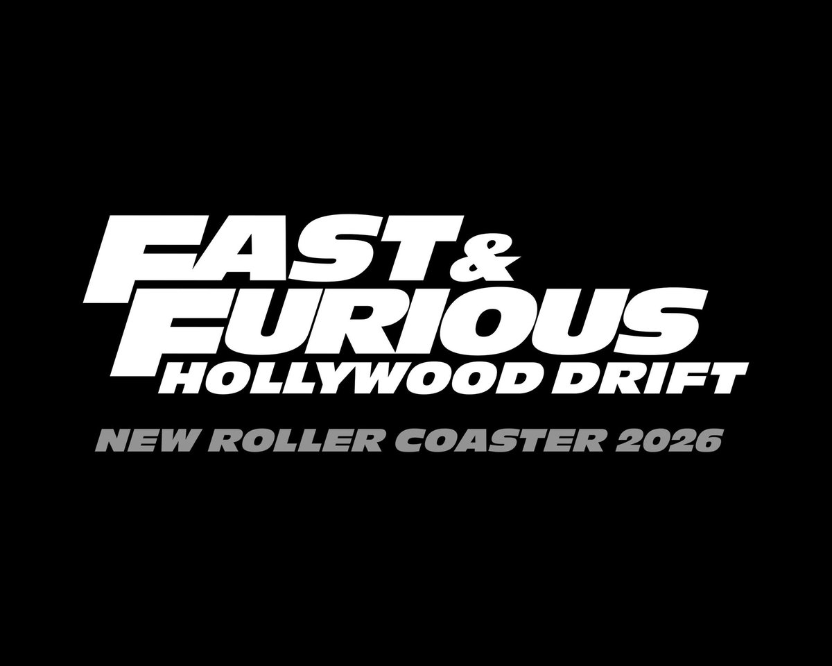 Halloween365Day's tweet photo. Fast &amp; Furious Hollywood Drift opening SUMMER 2026! 360-degree rotation of the individual ride vehicles, the coaster will rocket guests up to 72 MPH along 4,100 feet of elaborate track, meticulously constructed with sound reduction technology for a breathtaking experience. https://t.co/kV1dOYTjEq