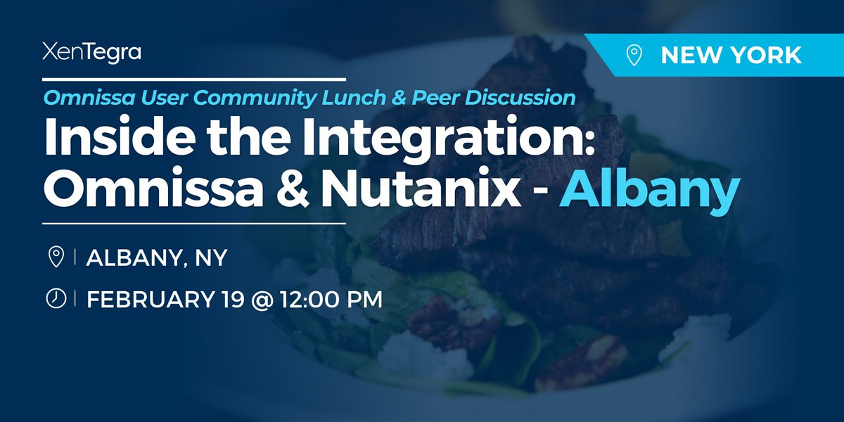 Join us February 19 in Albany for a working lunch that values clarity and conversation.

Why attend?
✔️ Direct access to Omnissa and Nutanix engineers
 ✔️ Peer-led roundtable discussions
 ✔️ Practical guidance from XenTegra

Register here: events.xentegra.com/260219-omnissa…

#XenTegraNY
