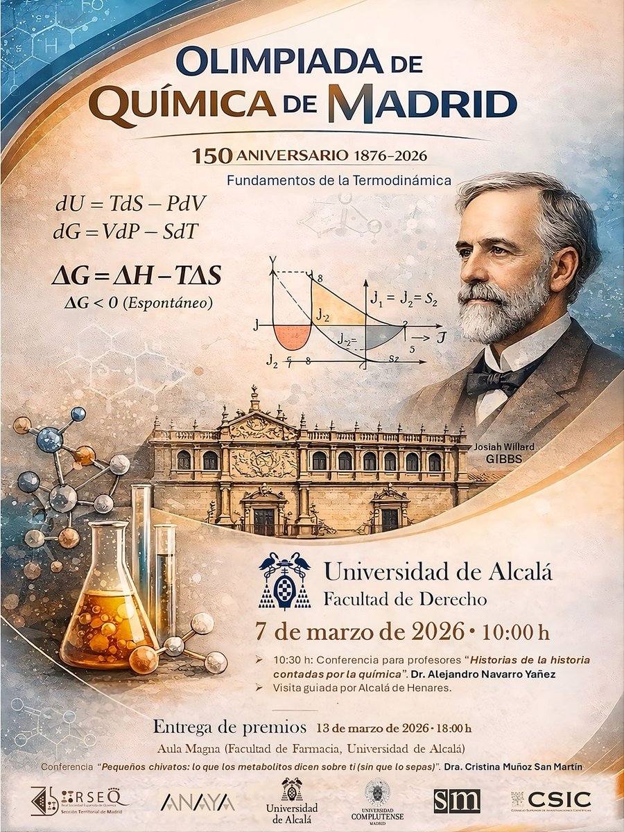 Alexny_85's tweet image. ¡Un auténtico placer dar esta conferencia en la Olimpiada de Química! Si estáis el próximo 7 de marzo por Alcalá, allí os espero…