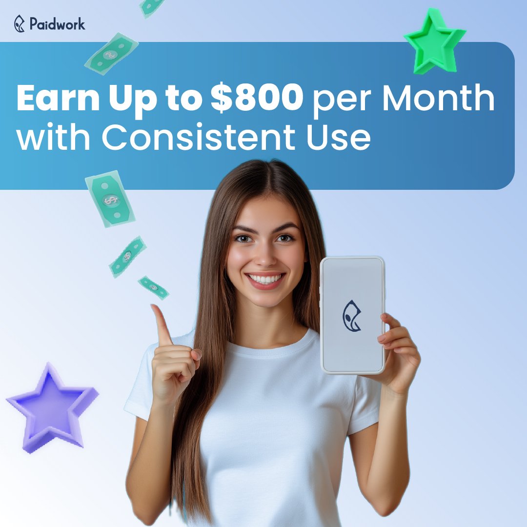 Looking for a reliable side income? 💰
With Paidwork, consistent users can earn up to $800/month.
✅ Transparent tasks with verified payouts.

👉 Start earning today: paidwork.com