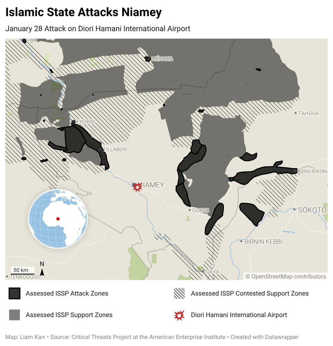 The jihadist problem in northwestern Nigeria continues to grow, and it's a problem for all of West Africa.

The likely Boko attack this week is horrible, and the IS-linked Lakurawa in NW Nigeria likely played a part in last week's attack on the Niamey airport in Niger. 

In the
