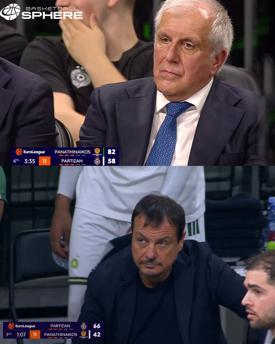 "Corporate needs you to find the differences..." 😅

The last time Panathinaikos and Partizan faced off, Zeljko Obradovic left the Belgrade giant. Will something similar happen tonight, but in the 'other' direction? 🤔

#kkp #paobc #euroleague