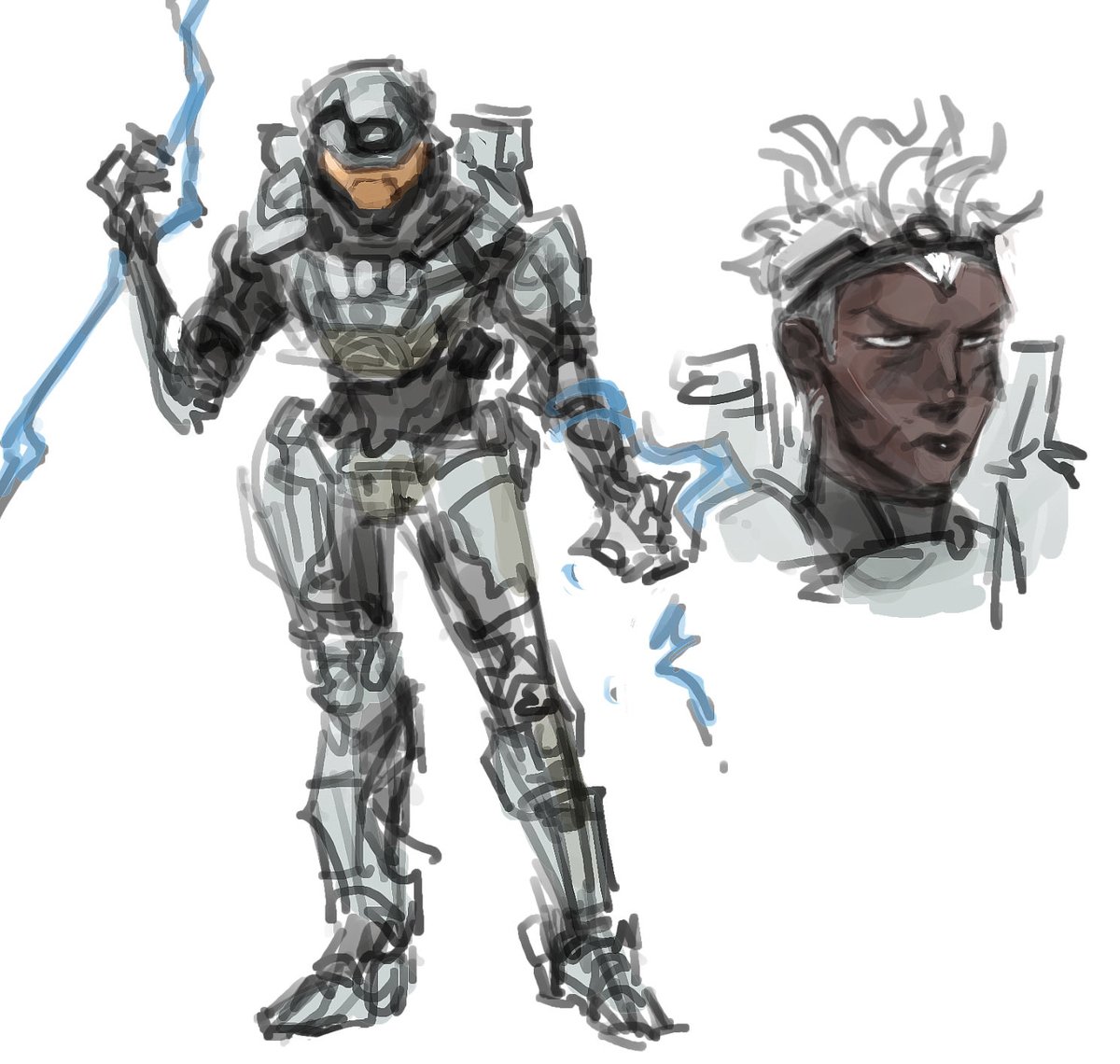 kadzu3's tweet photo. Some xmen halo doodles https://t.co/eIDeIACxpu
