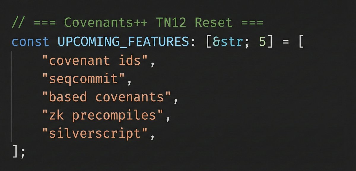 Covenants++ mini-update / teaser: We’ll be restarting TN12 probably tomorrow and wow, the amount of content and significant developments coming with it is staggering. I’ll do my best to write about it at length and in simple language in the coming days

keywords: covenant ids,