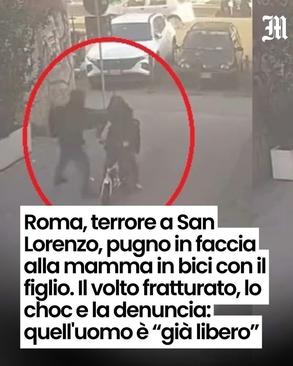 AndreaVenanzoni's tweet photo. “In zona lo conoscono tutti: è il terrore di San Lorenzo ormai. Gira come nulla fosse e all'improvviso tira pugni e schiaffi: bersaglio, soprattutto le mamme con i figli piccoli. «Qui ci scappa il morto», il refrain dello storico quartiere della Capitale. Un passaparola continuo tra i residenti, con chat infuocate, la paura, le denunce continue. L'autore di questi gesti (folli) è un 22enne nordafricano, noto anche alle forze dell'ordine. E già in libertà.”