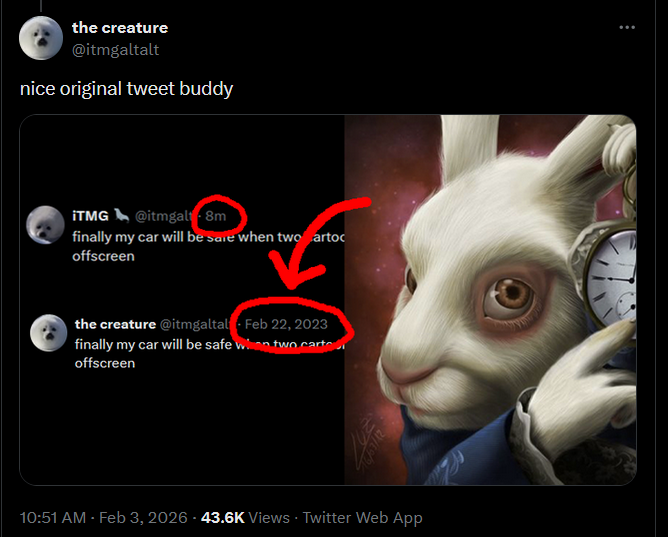 the creature tweet media