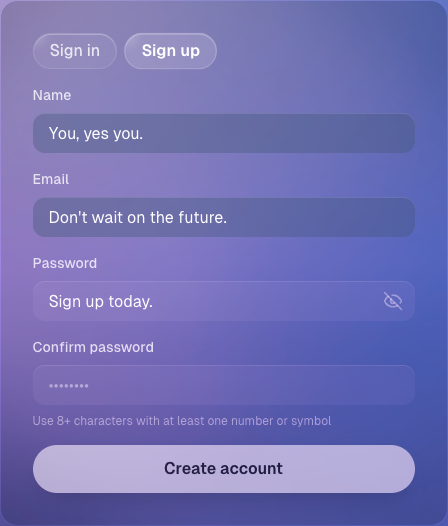 Sign-ups feel like a commitment, not this one.

bublpay.com/signup