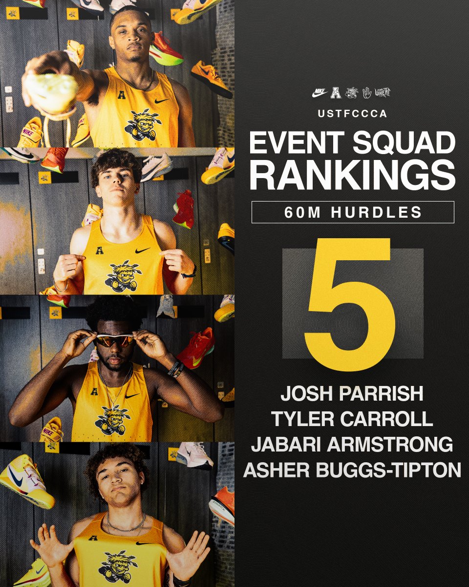 Them boys fast 😤

Our men's hurdlers rank No. 5 in the <a href="/USTFCCCA/">USTFCCCA</a> national event squad rankings! #FearTheWheat