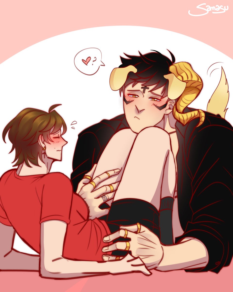 Me gustan los gatitos, pero Mammon... 🥺💛

Había visto esta idea en algun lado, pero perdí la publicación 😭
#anime #Whatinhellisbad #mammon