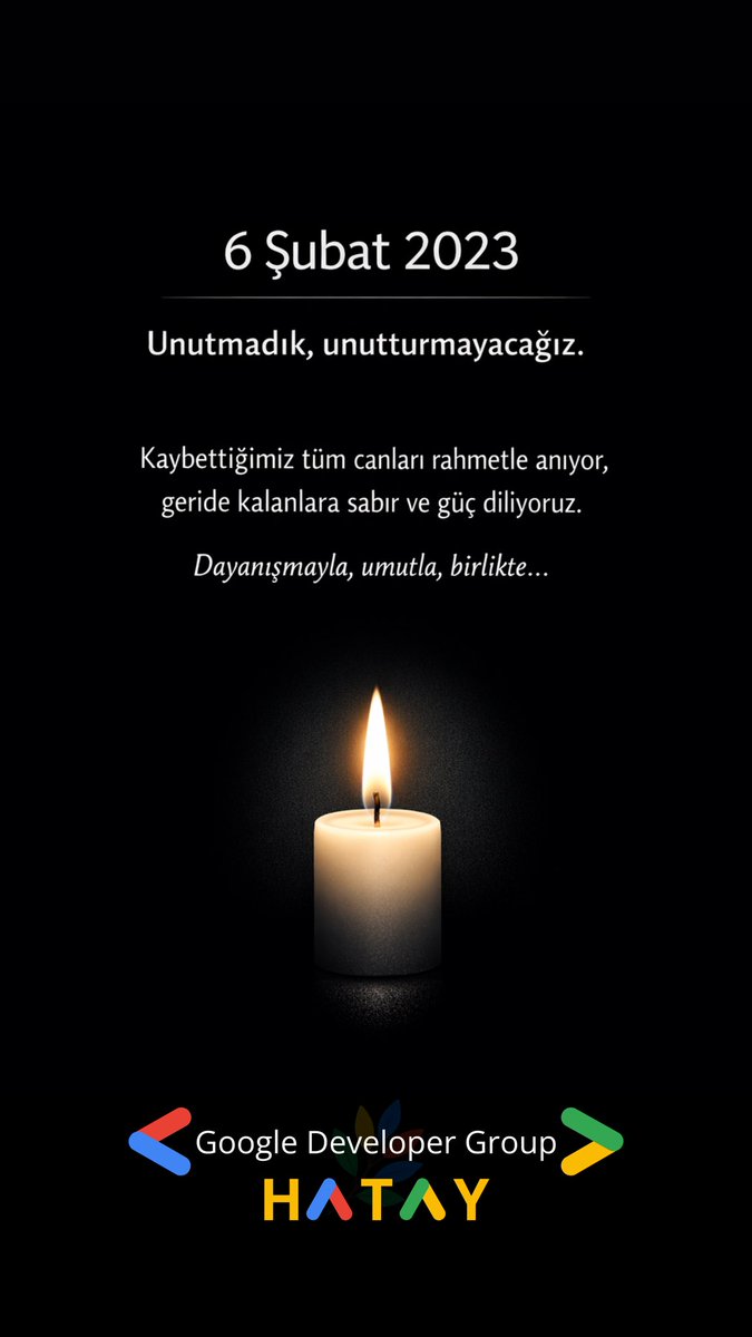 Unutmadık, unutturmayacağız..

#6subat2023 ♾️🖤