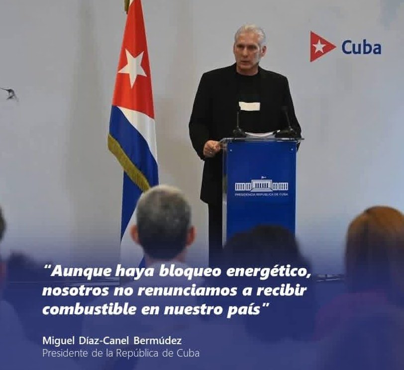 🇨🇺| El Presidente explicó que las proyecciones para enfrentar la actual situación son resultado de exhaustivas valoraciones realizadas por el Buró Político, el Consejo de Defensa Nacional y el Consejo de Ministros.
#CubaEstáFirme