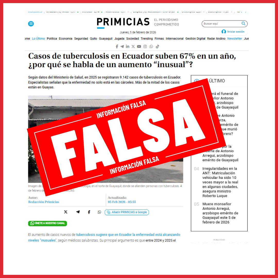 Ministerio de Salud Pública 🇪🇨 tweet media