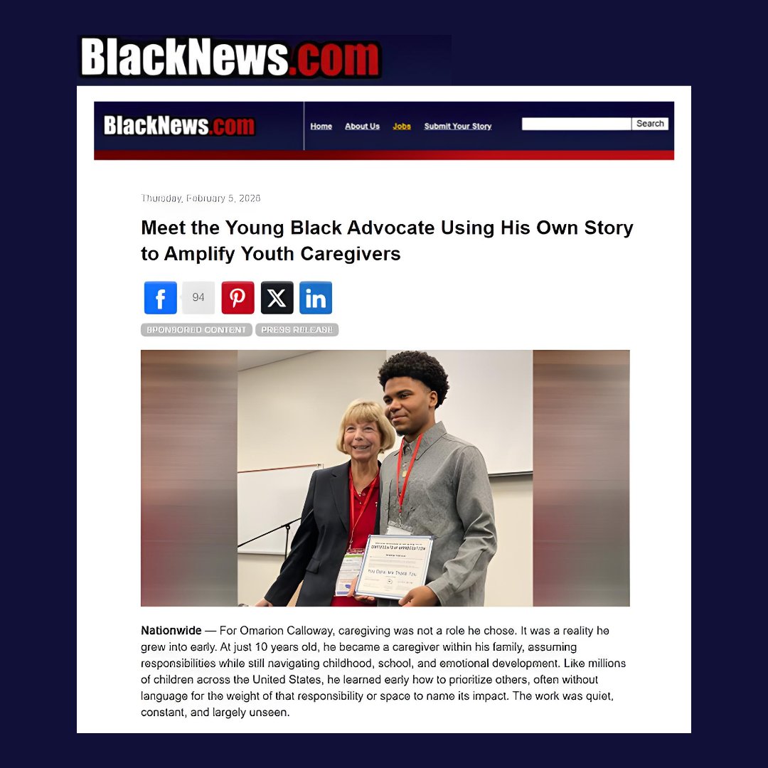 American Association of Caregiving Youth (AACY) tweet media