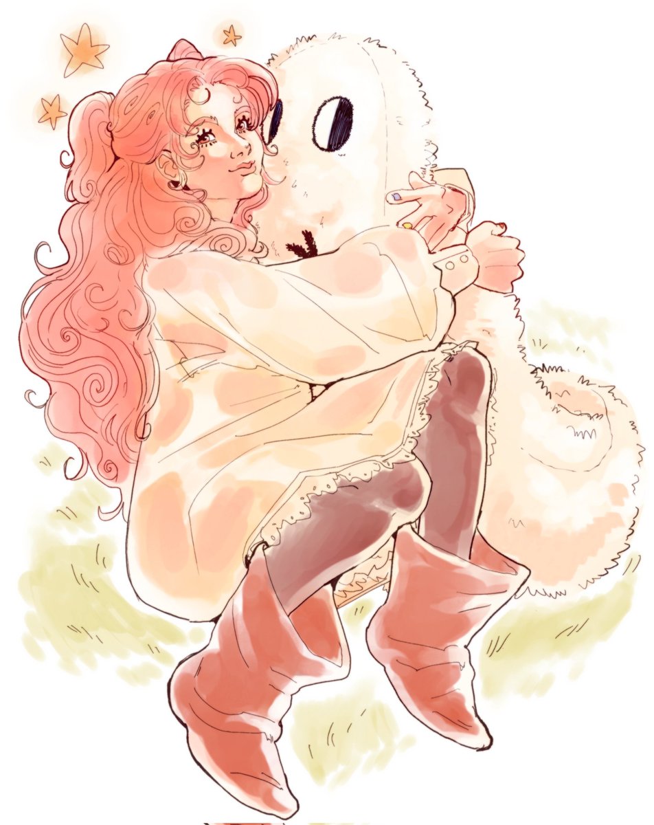 Tetia being the cutest girl ever and her giant brush buddy plushie🩷

#Δ帽子 #witchhatatelier