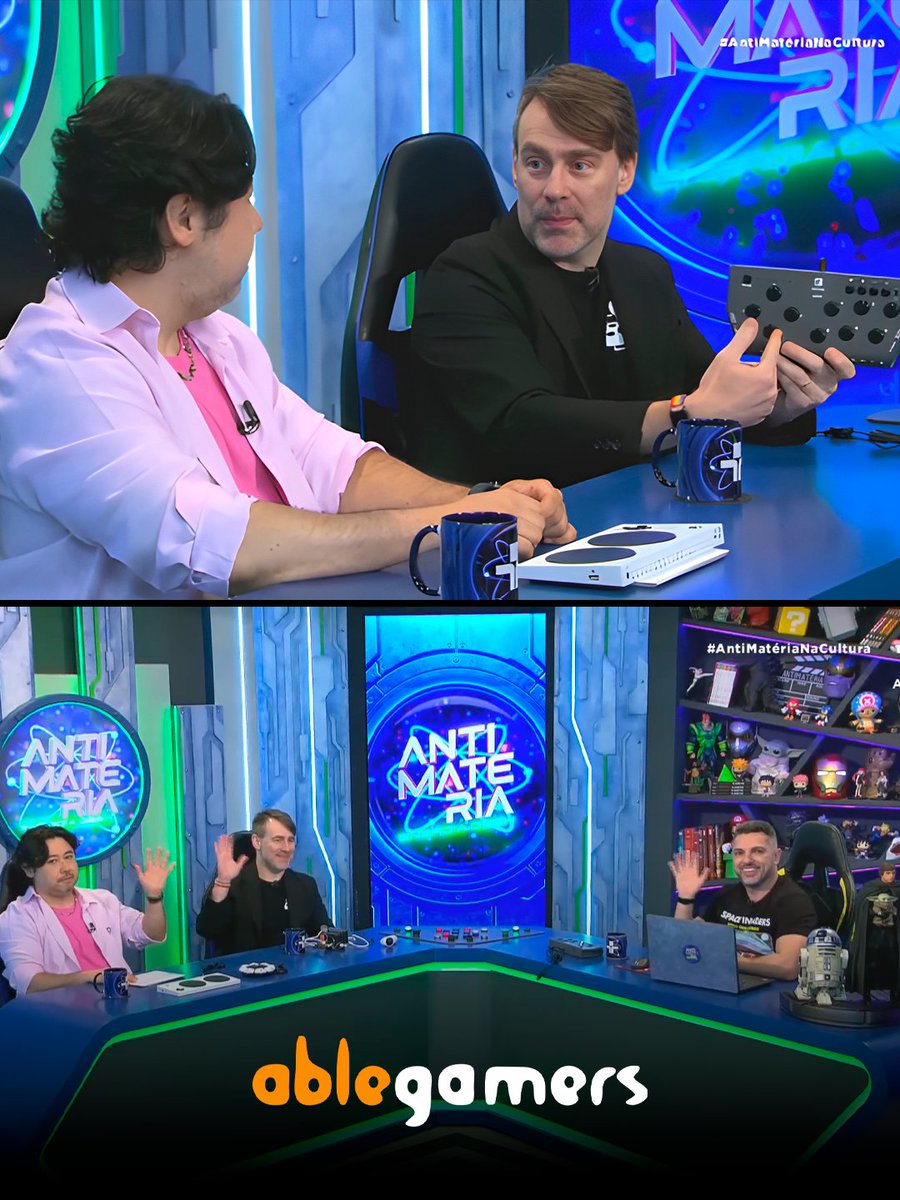 No final do ano passado, <a href="/chrizeba/">Chrizeba #AbleGamers</a> levou a palavra da
@ablegamersbr ao programa Antimatéria da TV Cultura! Chris mostrou alguns controles adaptados, conversou sobre acessibilidade e mais! Assista ao programa na íntegra aqui: bit.ly/agbrantimateria