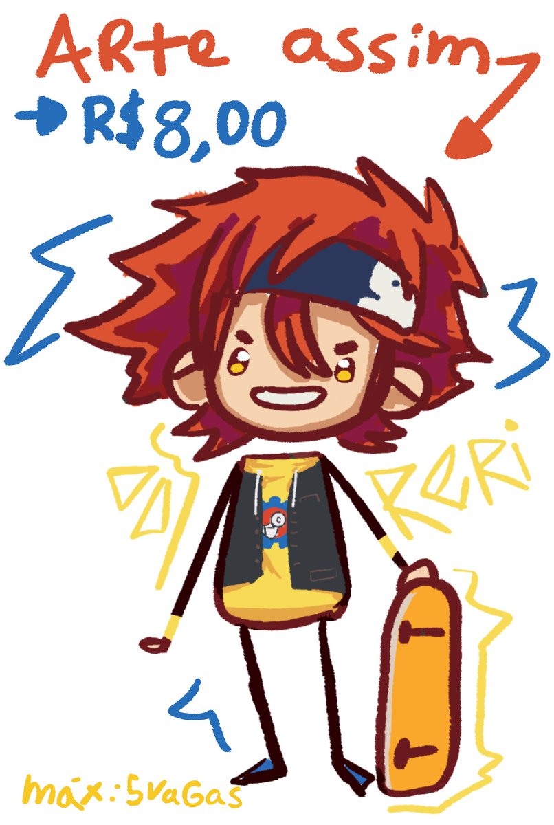 🔥 ARTE POR 8 REAIS 🔥

Chame Dc: --> Ratitononhua <--
Entrego hj!! ⚠️
Pode escolher a pose, a expressão e até 2 objetos!!
5 slots, corram

Rt pq a conta ta flopada 💔😭